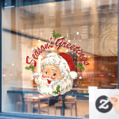 Vintage Santa No 1 ウィンドウサイン (カフェ窓)