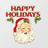 Vintage Santa No 2 ウィンドウサイン (シート)