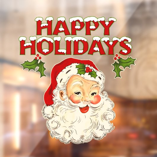 Vintage Santa No 2 ウィンドウサイン (シート2)