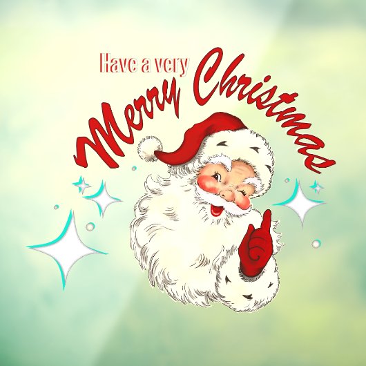 Vintage Santa No 4 ウィンドウサイン (シート3)