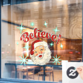 Vintage Santa No 6 ウィンドウサイン (カフェ窓)