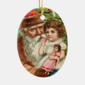 vintage_santa_old_christmas_oval _ornament セラミックオーナメント (裏面)
