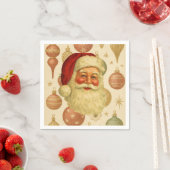 Vintage Santa Paper Napkins スタンダードカクテルナプキン (インサイチュ)