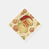 Vintage Santa Paper Napkins スタンダードカクテルナプキン (角)