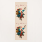 Vintage Santa Personalized Christmas Design ヨガマット (正面)