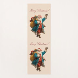 Vintage Santa Personalized Christmas Design ヨガマット