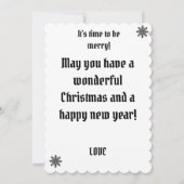 vintage santa retro happy christmas (裏面)