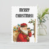 vintage santa retro happy christmas (スタンド正面)