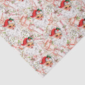 Vintage Santa Tissue Paper, Classic Christmas 薄葉紙 (詳細)