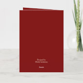 Vintage Santa & Wreath Christmas Card シーズンカード (裏面)