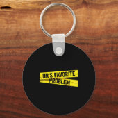 Vintage Sarcastic Retro Hr Violation Christmas Off キーホルダー (正面)