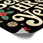 Vintage Sarcastic Retro Hr Violation Christmas Off ポスター (角)