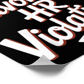 Vintage Sarcastic Retro Hr Violation Christmas Off ポスター (角)