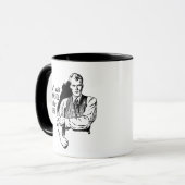 Vintage Sarcastic "Waste Another Year" Mug マグカップ (正面左)