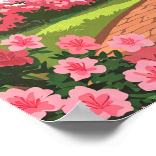 Vintage Savannah Georgia ポスター (角)