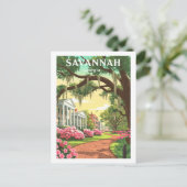 Vintage Savannah Georgia ポストカード (スタンド正面)