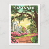 Vintage Savannah Georgia ポストカード (正面)