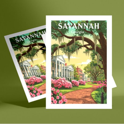 Vintage Savannah Georgia ポストカード
