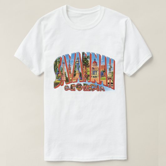 Vintage Savannah Georgia T Shirt Tシャツ (デザイン正面)