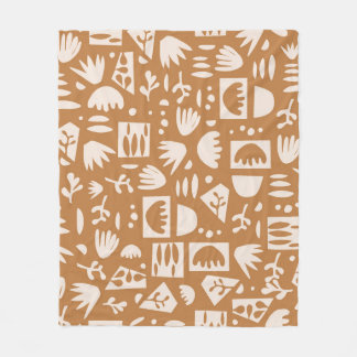 vintage Scandinavian simple, modern and contempora フリースブランケット