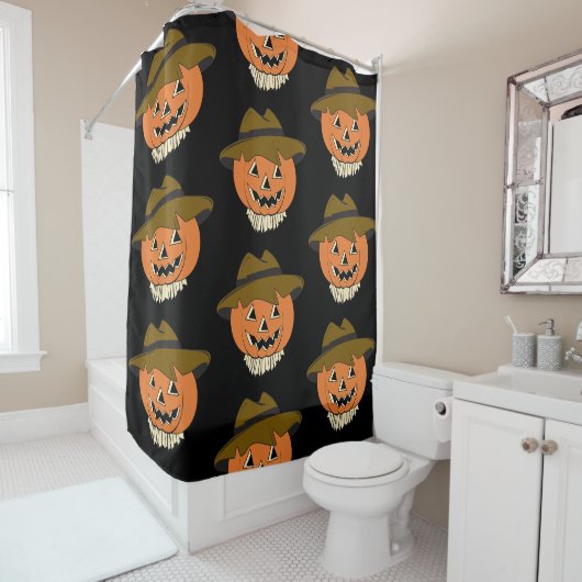 Vintage Scarcrow Shower Curtain シャワーカーテン (インサイチュ)