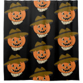 Vintage Scarcrow Shower Curtain シャワーカーテン (正面)