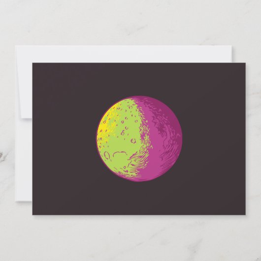 Vintage scary birthday  招待状 (裏面)