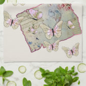 Vintage Schmetterling キッチンタオル (折り畳み)