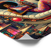 Vintage Sci-Fi Aliens ポスター (角)