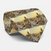 Vintage Science Fiction Aliens Planet Construction ネクタイ (ロール)