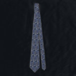 Vintage Science Fiction, Crescent Moon Snow Planet ネクタイ<br><div class="desc">Now available! Double sided printed ties! Twice as nice! 
Vintage illustration futuristic Science Fiction planets and outer space image. A 50s retro sci fi comic book design with a foreign planet covered with ice and snow at night with a crescent moon over the mountains in winter.</div>
