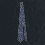 Vintage Science Fiction, Crescent Moon Snow Planet ネクタイ<br><div class="desc">Now available! Double sided printed ties! Twice as nice! 
Vintage illustration futuristic Science Fiction planets and outer space image. A 50s retro sci fi comic book design with a foreign planet covered with ice and snow at night with a crescent moon over the mountains in winter.</div>