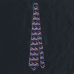 Vintage Science Fiction Rocket in Space over Earth ネクタイ<br><div class="desc">Now available! Double sided printed ties! Twice as nice! 
Vintage illustration futuristic outer space and planets science fiction image. A travel and transportation rocket ship blasting through space flying over the earth with the moon in the distance. A classic 50s retro comic book sci fi design of the future.</div>