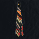 Vintage Science Fiction Rocket Ship by Space Stars ネクタイ<br><div class="desc">Now available! Double sided printed ties! Twice as nice! Vintage illustration futuristic outer space and planets science fiction image. A classic 50s retro comic book sci fi design of the future featuring a travel and transportation rocket ship traveling through space past the stars and the moon on the way back...</div>