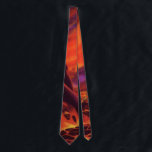 Vintage Science Fiction Volcano Planet w Red Lava ネクタイ<br><div class="desc">Now available! Double sided printed ties! Twice as nice! Vintage illustration futuristic Science Fiction planets and outer space image. A retro 50s sci fi comic book design with a fire red planet covered in hot molten lava from erupting volcanoes from the future. A bright yellow sun is in the red...</div>