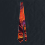 Vintage Science Fiction Volcano Planet w Red Lava ネクタイ<br><div class="desc">Now available! Double sided printed ties! Twice as nice! Vintage illustration futuristic Science Fiction planets and outer space image. A retro 50s sci fi comic book design with a fire red planet covered in hot molten lava from erupting volcanoes from the future. A bright yellow sun is in the red...</div>