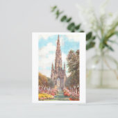 Vintage Scott Monument, Edinburgh, Scotland ポストカード (スタンド正面)