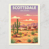 Vintage Scottsdale Arizona ポストカード (正面)