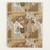 Vintage Scrapbook Junk Journal Aesthetic  Planner プランナー手帳 (正面)