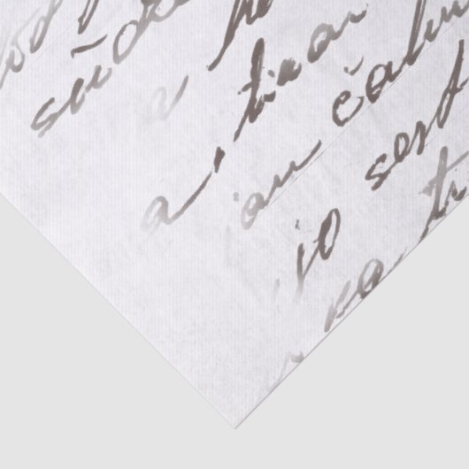 Vintage Script Letter Decoupage  薄葉紙 (詳細)