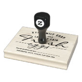 Vintage script Personalized egg carton stamp ラバースタンプ (スタンプ)