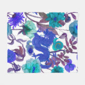 vintage seamless asian traditional patterns. Japan フリースブランケット (正面(横))