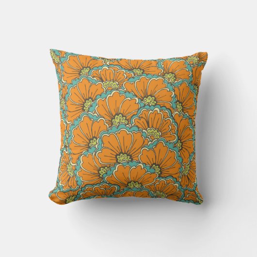vintage seamless eastern pattern クッション (正面)