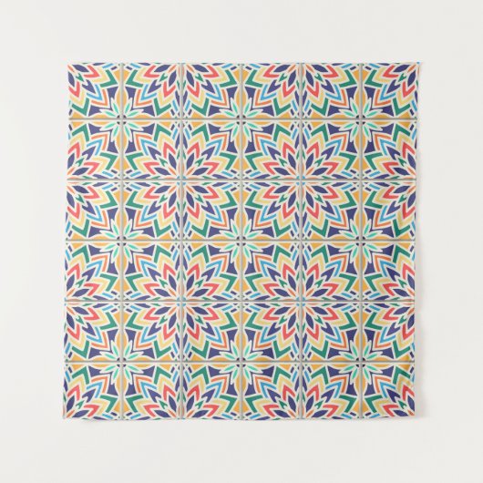 Vintage seamless pattern, based on traditional wa タペストリー (正面)