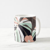 Vintage Seamless pattern. Contemporary tropical fl コーヒーマグカップ (正面右)