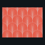 Vintage seamless red and gray art deco wallpaper p ポスター<br><div class="desc">Vintage seamless red and gray art deco wallpaper pattern vintage</div>
