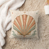 Vintage Seashell Pillow クッション (ブランケット)