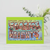 Vintage Seaside Heights NJ 5x7 Big Postcard (スタンド正面)