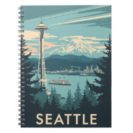 Vintage Seattle Travel ノートブック