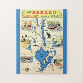 Vintage Sebago Lake Maine ジグソーパズル